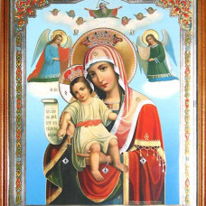 Икона ″Достойно есть″, 30x40 см,деревянная,двойное тиснение