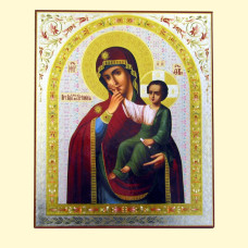 Икона ″Отрада и Утешение″ 30x40 см,деревянная,двойное тиснение